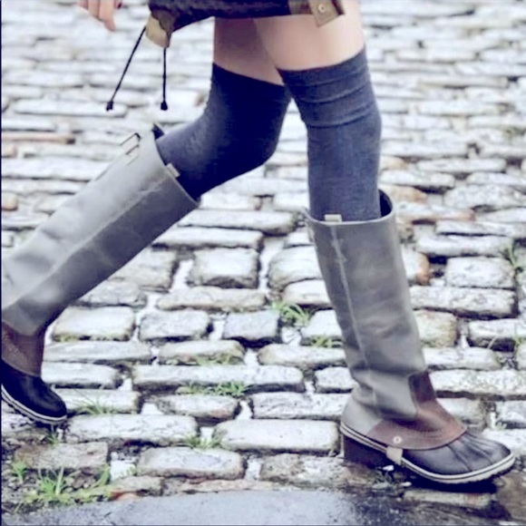 RARE! Gorgeous distressed Sorel leather riding boots. Waterproof. 7.5 - Picture 1 of 15